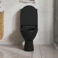vidaXL WC sedadlo, pomalé sklápanie, rýchloupínacie, čierne