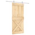 vidaXL Posuvné dvere Prírodná a biela 90 x 210 cm