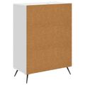 vidaXL Servírovacia skriňa Biela s vysokým leskom 66 x 34,5 x 90 cm