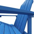 vidaXL Záhradná stolička Adirondack s podnožkou HDPE bledomodrá