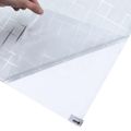 vidaXL Okenná fólia matná vzor hviezd 60x500 cm PVC