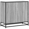 vidaXL Knižnica sivý dub sonoma 80,5x35x76 cm kompozitné drevo