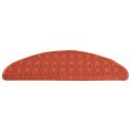vidaXL Kobercové nášľapy na schody 15 ks oranžové 65x21x4 cm