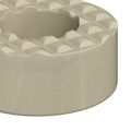 vidaXL Podložky na nohy stoličky 12 ks Priehľadná Ø 15 x 16 mm PVC