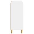 vidaXL Servírovacia skriňa Biela s vysokým leskom 89 x 34,5 x 80 cm