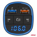 FM transmitter 2×USB-A 12/24V AMiO-04648