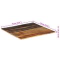 vidaXL Štvorcová stolová doska 70x70 cm, 15-16 mm, recyklovaný masív