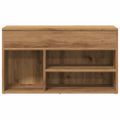 vidaXL Lavica na topánky dub artisan 80x30x45 cm kompozitné drevo