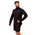 Běžecká mikina 1/2 Zip Pulse Black - GymBeam, veľkosť L, veľkosť oblečenia L