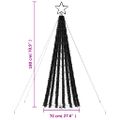 vidaXL LED vianočný stromček 275 LED modré 180 cm