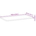 vidaXL Plávajúce police 3 ks 100x40x2 cm olejom sfarbené masívne drevo akácia