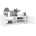vidaXL TV skrinka biela 100x35x40 cm spracované drevo