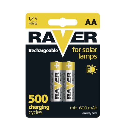 Nabíjačka batérie Raver 600 mAh HR6 (AA), 2 ks  --CENA BLISTR-