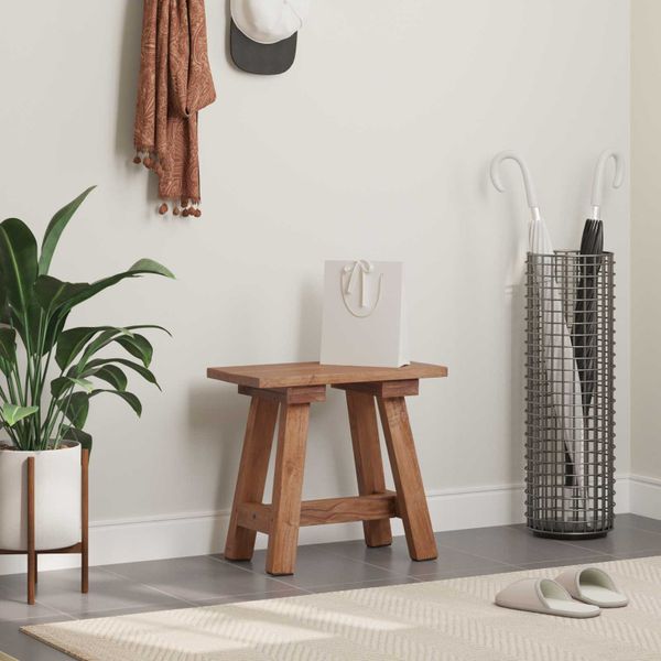 vidaXL lavička Prírodná 50,5 x 25 x 47,5 cm Mahagónový masív