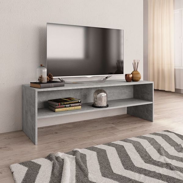 vidaXL TV skrinka betónovo-sivá 120x40x40 cm kompozitné drevo