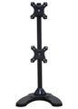 Neomounts FPMA-D700DDV/Držák displeje/na stůl/10-27"/stojan+průchodka/VESA 100X100/nosn. 2x6kg/2 displeje vert/černý Stojan, VESA, stolní, pro 2 ploché monitory nad sebou, úhloprícka 10"-27", náklon 180°, otácení 180°, rotace 360°, nosnost 12kg,