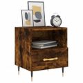 vidaXL Nočné stolíky 2 ks dymový dub 40x35x47,5 cm kompozitné drevo