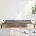 vidaXL vyvýšená posteľ pre psa sivá 130x80x20 cm Oxford látka a oceľ