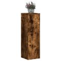 vidaXL Stojany na rastliny 2 ks dymový dub 25x25x80cm kompozitné drevo