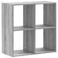 vidaXL Knižnica sivá sonoma 68,5x32x68,5 cm kompozitné drevo