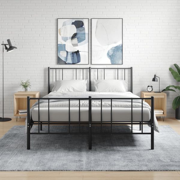 vidaXL Nočné stolíky 2 ks dub sonoma 40x35x50 cm kompozitné drevo