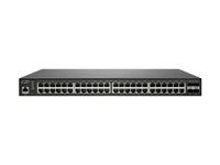 Přepínač - řízený - 48 x 10/100/1000 (PoE+) + 4 x 10 Gigabit SFP+ - Lze montovat do rozvaděče - PoE+ (740 W) - s 3 roky podpora 24x7
