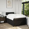 vidaXL Boxspring posteľ s matracom čierna 120x190 cm látka