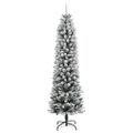 vidaXL Umelý vianočný stromček 300 LED a snehové vločky 180 cm