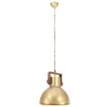 vidaXL Industriálna závesná lampa 25 W mosadzná 40 cm okrúhla E27