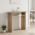 vidaXL Konzolový stôl Dub sonoma 100 x 39,5 x 75 cm Kompozitné drevo