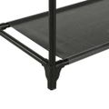 vidaXL Stojan na oblečenie, oceľ a netkaná látka 55x28,5x175cm, čierny