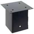 vidaXL podstavce stĺpikov štvorcové 4 ks Antracit 101x101 mm