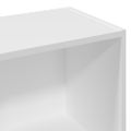 vidaXL Knižnica biela 57x28,5x107,5 cm kompozitné drevo