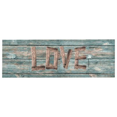 vidaXL Kuchynský koberec prateľný dizajn Love 60x300 cm