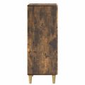 vidaXL Zásuvkový kabinet Dymový dub 33 x 34,5 x 90 cm Kompozitné drevo