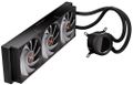 Krux vodní chladič CPU HydroGlance 360 ARGB LCD / 3x120mm ARGB / PWM / display / AMD i Intel AiO vodní chlazení, LCD displej, 360mm radiátor, 3× 120mm PWM ARGB ventilátor, Intel LGA1851/1700/1200, AMD AM5/AM4, cerné