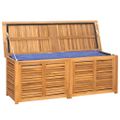 vidaXL Záhradný úložný box s vreckom 150x50x55 cm masívny teak