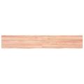 vidaXL Kúpeľňová doska bledohnedá 180x30x(2-4) cm ošetrený masív