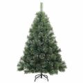 vidaXL Umelý vianočný stromček s 150 LED-i Zelená 150 cm PE a PVC