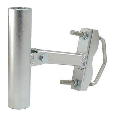 Držiak antény jednoramenný UNI V+H 15cm s pásom + strmeň, rúrka 35/2mm, zinok Galva