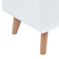 vidaXL TV skrinka biela 120x40x46 cm MDF