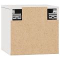 vidaXL Nástenné skrinky 2 ks biele 31,5x30x30 cm masívna borovica