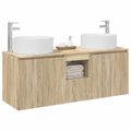 vidaXL Set kabinetov do kúpeľne 3 ks Dub sonoma 49,5 x 44,5 x 65,5 cm