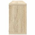 vidaXL Nástenné police 6ks, biela+sonoma 80x15x26,5cm kompozitné drevo