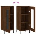 vidaXL Komoda hnedý dub 34,5x34x90 cm spracované drevo