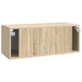 vidaXL Nástenná TV skrinka 78,5 x 31 x 30 cm Dub sonoma