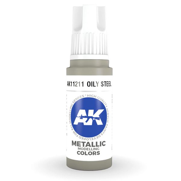AK Interactive: General Series - Metallic Oily Steel