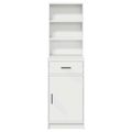 vidaXL Highboard Biela 41 x 40 x 135 cm Kompozitné drevo
