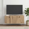 vidaXL Nástenná TV skrinka 78,5 x 41 x 30 cm Dub artisan