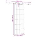 vidaXL Posuvné dvere s kovaním čierne 76x205 cm ESG sklo